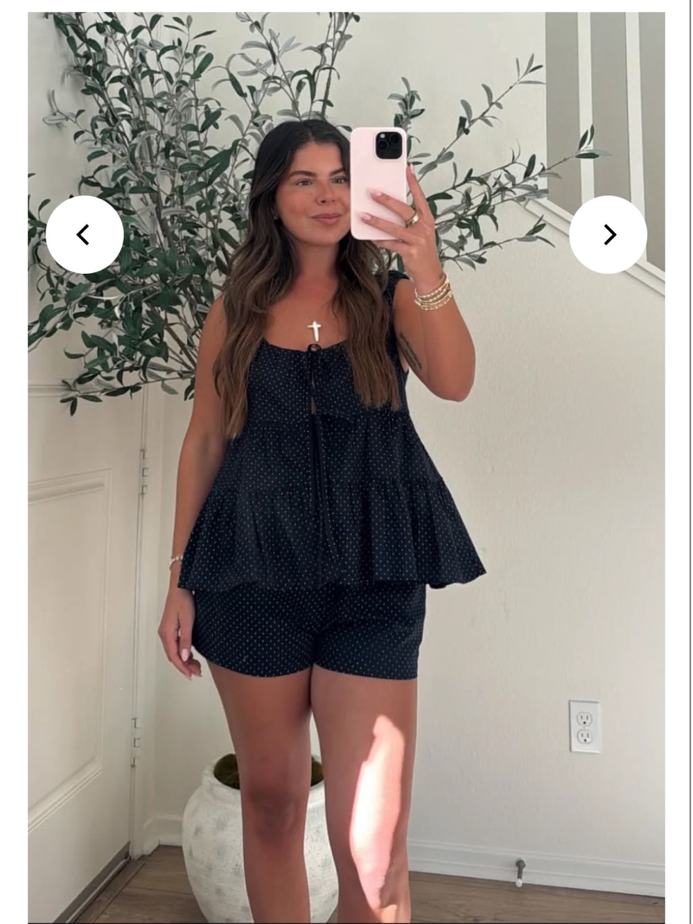 Things between Polka Dot Tiered Tank